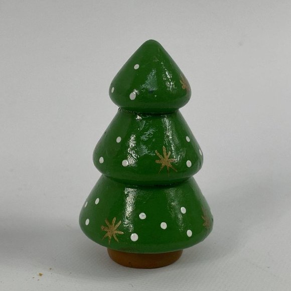 Set of 3 Multicolored Christmas Tree, Matryoshka Joy Nesting Doll And Snowman - Picture 2 of 4